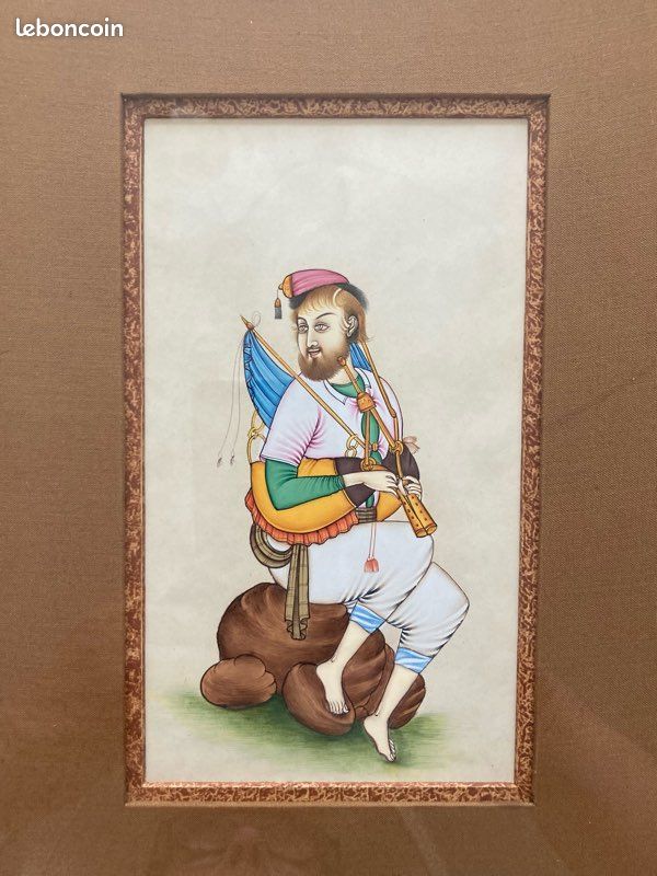 Peinture indienne « Joueur de bagpipe » (image 1)