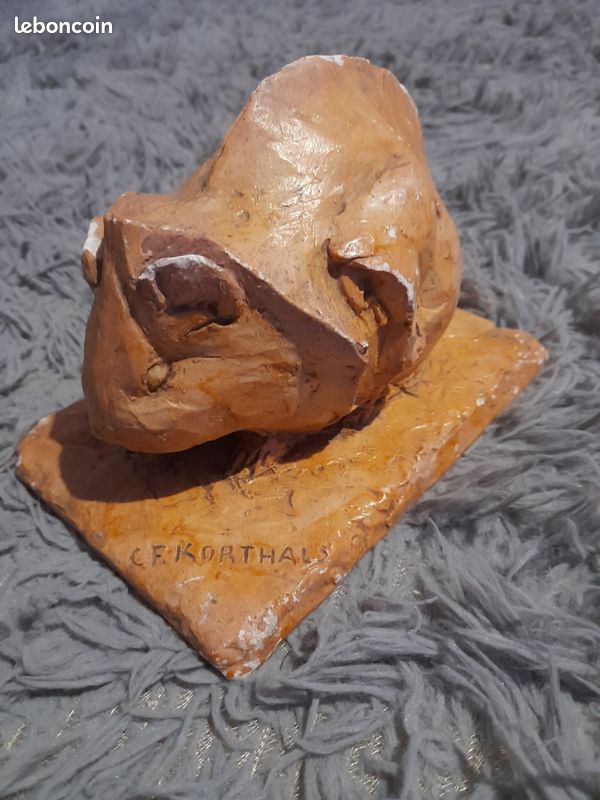 Sculpture plâtre patiné (image 5)