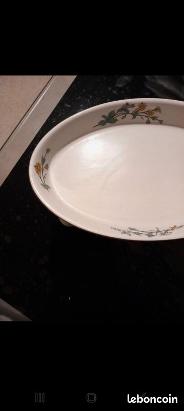 Plat à four décor fleurs (image 2)