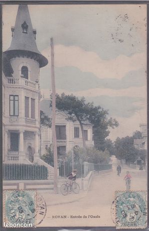 Carte Postale Ancienne Royan 17 - Pension De Famille Chez Maurice Avenue De L'Oasis