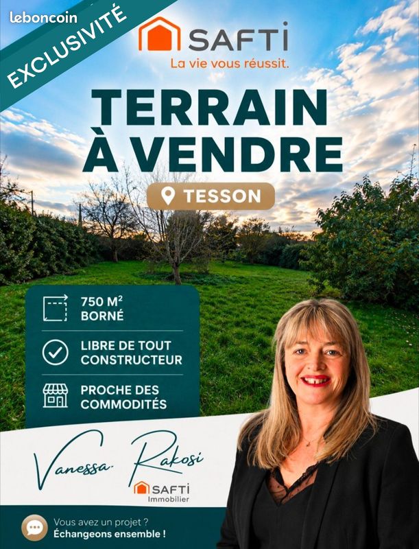 Terrain 750 m² · à Tesson · 750 m² · 25 000 €
