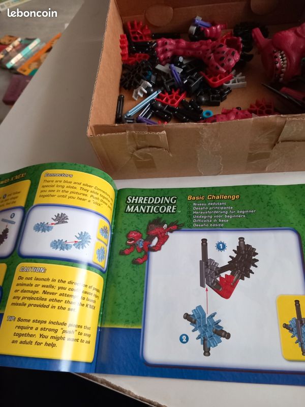 Jeu de construction rétro K'NEX Alive - Shredding Manticore (Réf 11039) - 100% Complet avec Boîte et Notice Tbe (image 12)