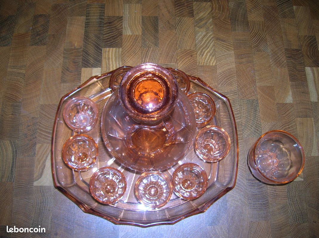 Ensemble verres liqueur avec plateau (image 3)