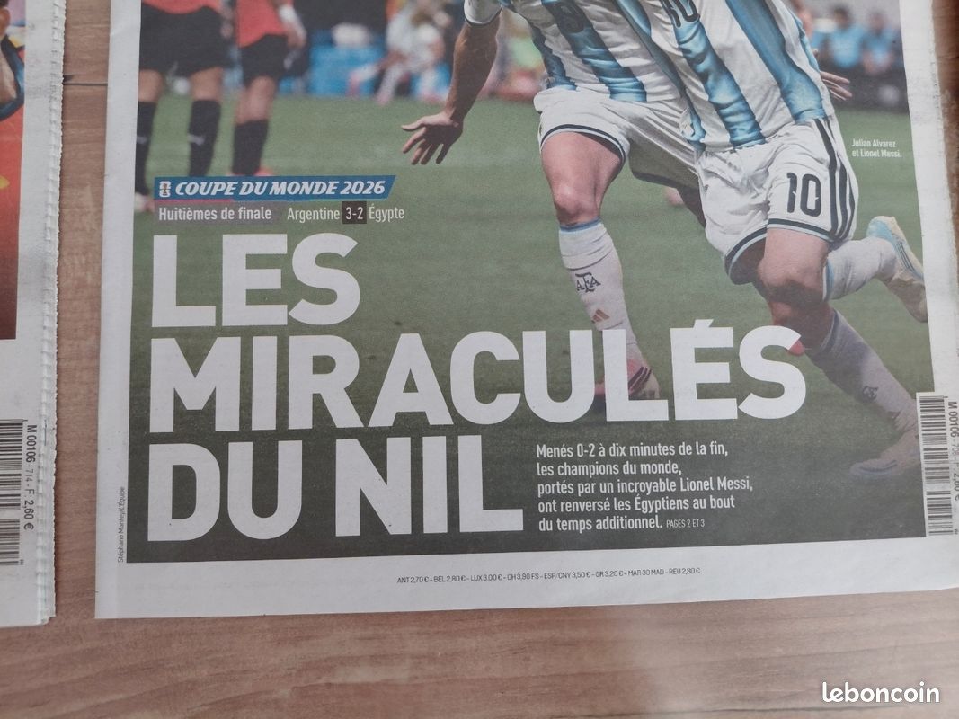 Coupe du monde 2026 journaux l'équipe france et argentine (image 8)