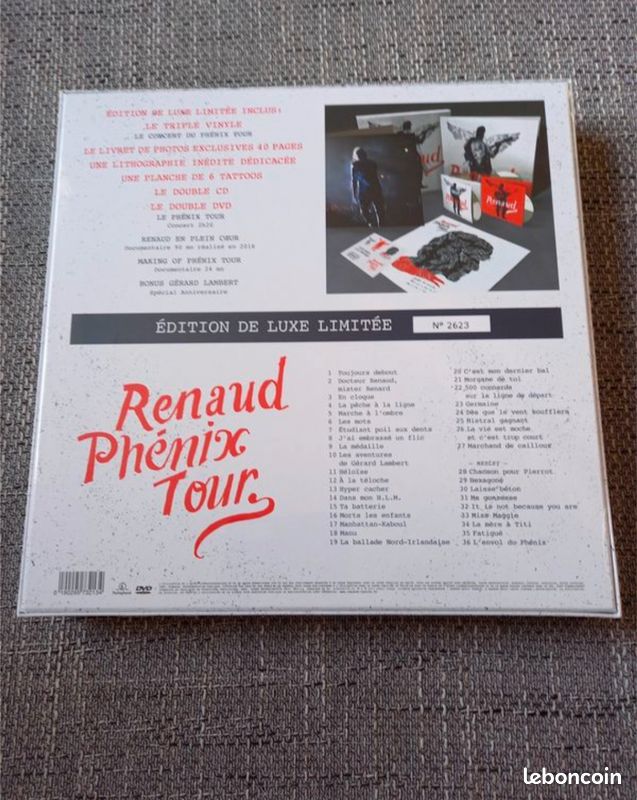 Coffret deluxe édition numéroté Renaud (image 2)