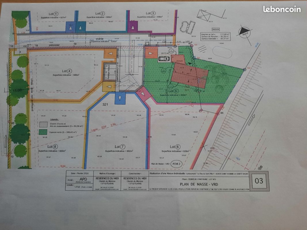 Terrain 669 m² · à Saint-Maximin-la-Sainte-Baume · 669 m² · 179 000 €