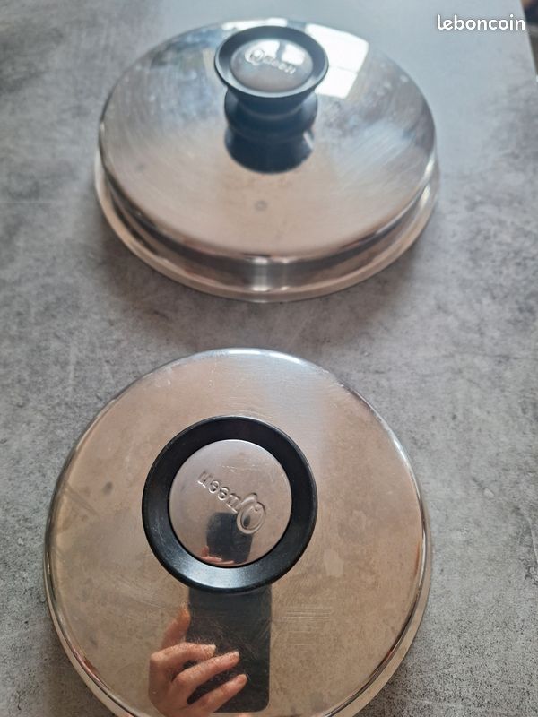 Casserole en acier inoxydable Tri-Ply avec couverc... - Grandado