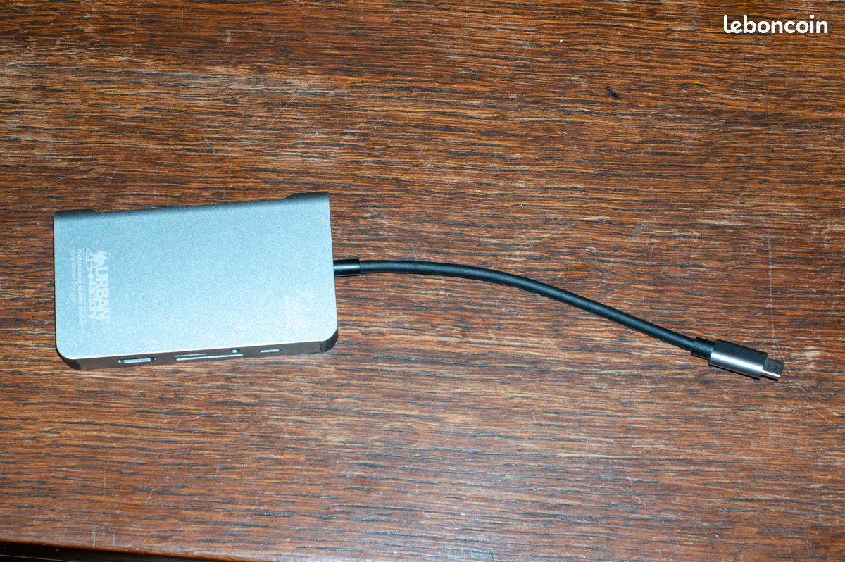 Station d'accueil 100W Hub USB HDMI ethernet VGA SD vers USB type C (image 2)