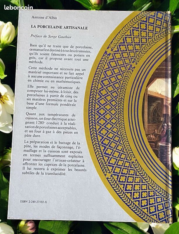 Livre La Porcelaine Artisanale Par Antoine D'Albis - Édition 1975 - Bon état