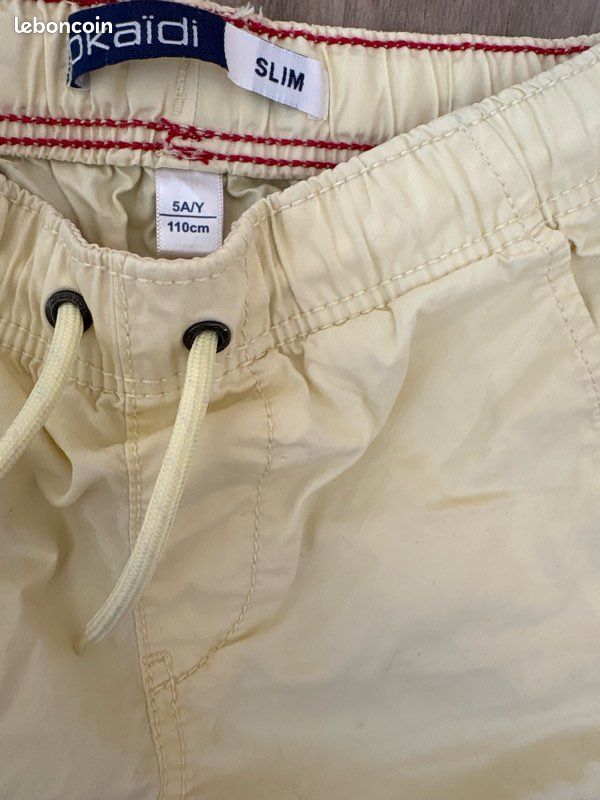 Short enfant garçon marque Okaïdi 5 ans (image 3)