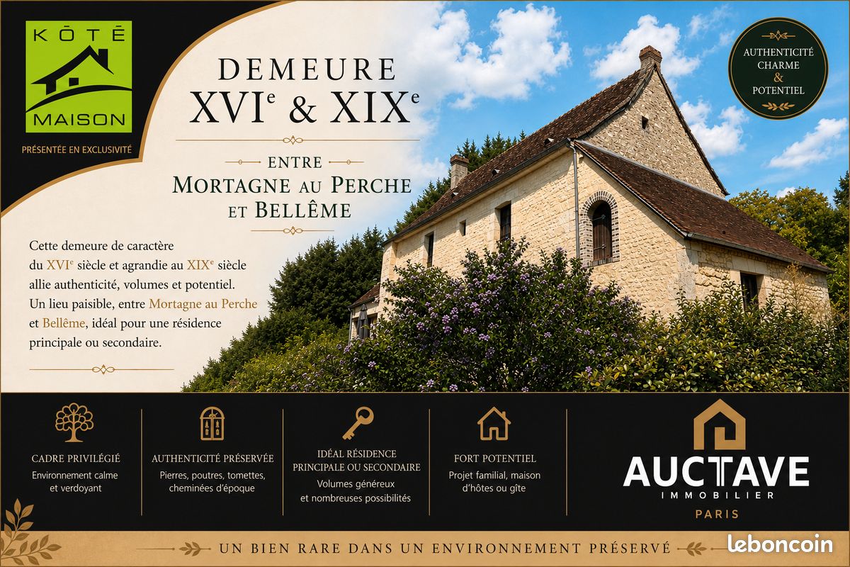 Maison 5 pièces 160 m² · à Mortagne-au-Perche · 160 m² · 399 900 €