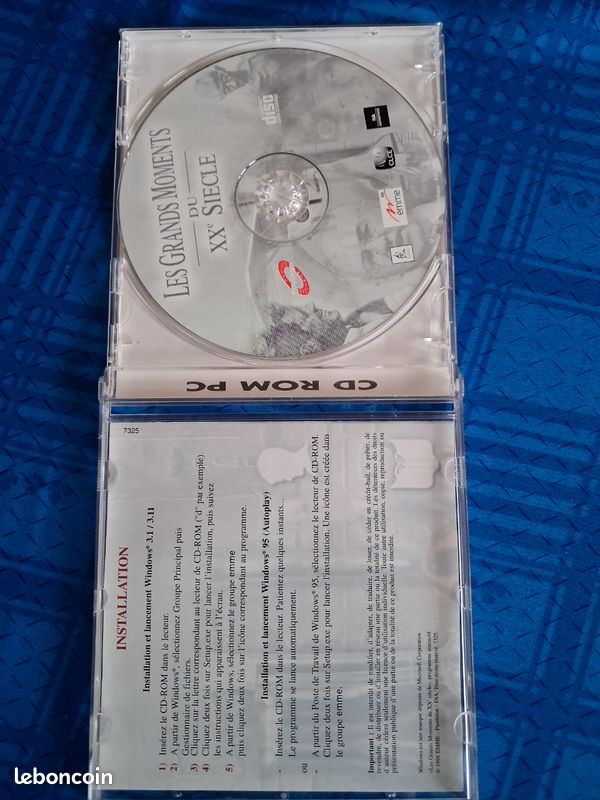 3 cd-rom pc gastronomie, dinosaures, les grands moments du xx siècle (image 7)