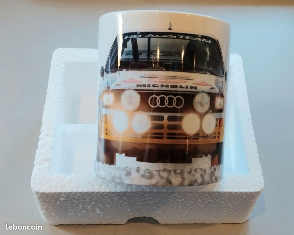 Mug Audi Quattro A2 Rallye Hachette - Céramique Neuve - Thème Automobile