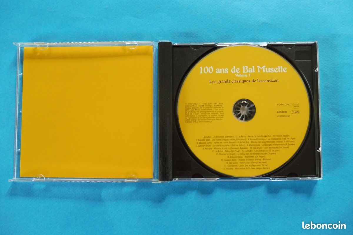2 CD 100 ans de BAL MUSETTE - Les Grands Classiques de l'Accordéon et de la Chanson Musette - cig13 (image 6)