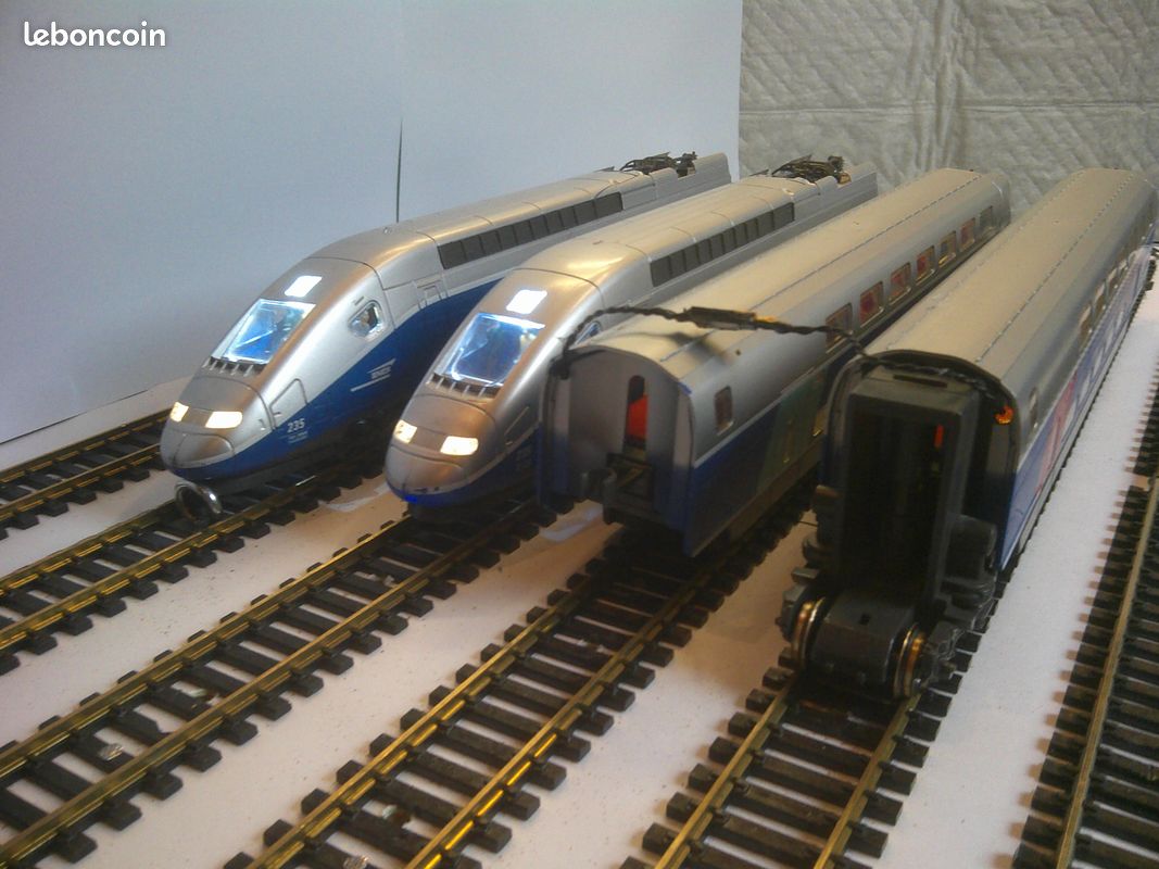 Locomotive MEHANO TGV Atlantique - échelle HO 1/87, éclairage Inversé, Analogique