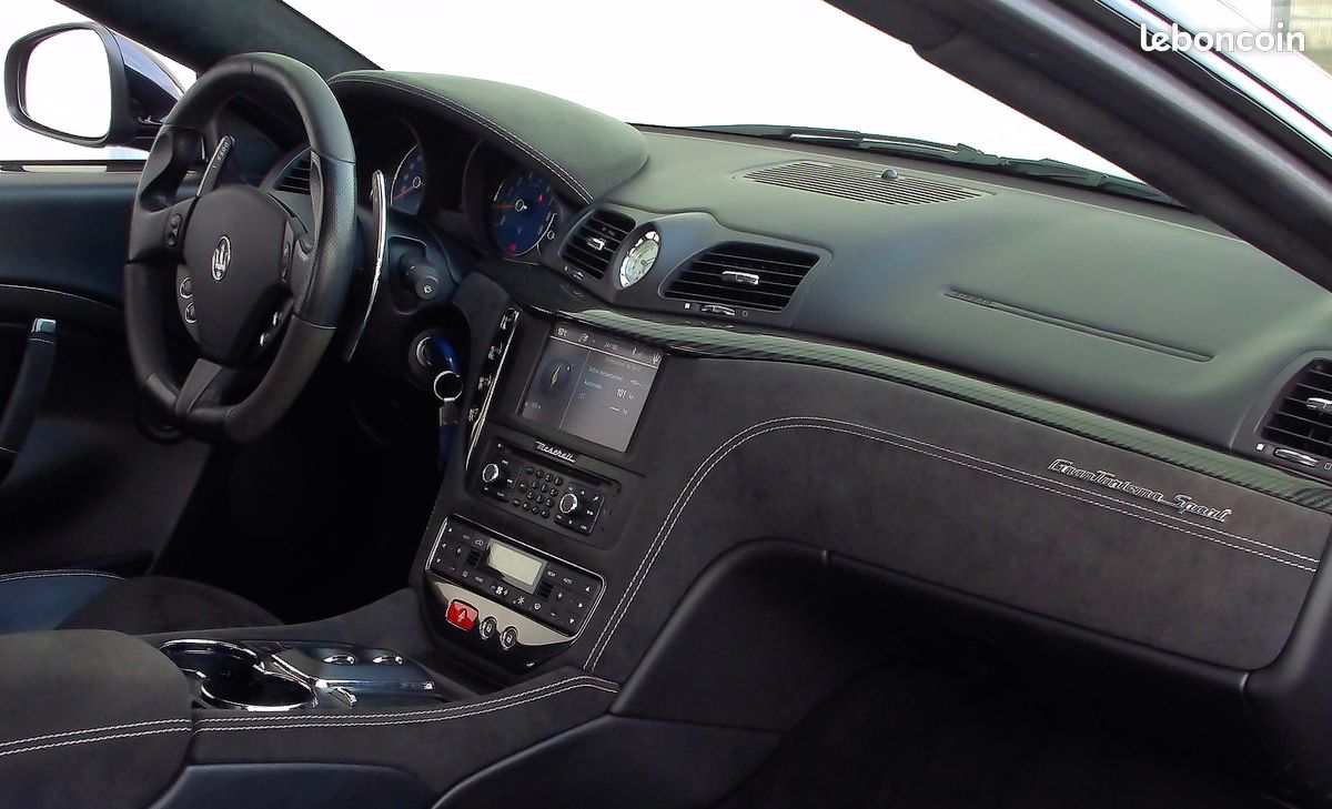 MASERATI GRANTURISMO S 4.7 460CH BVR F1 FACELIFT / Couleur Nero Carbonio / Seconde main / Pack Carbone / Pack électriques / Pack Alcantara / Sièges chauffants / Magnifique configuration (image 9)