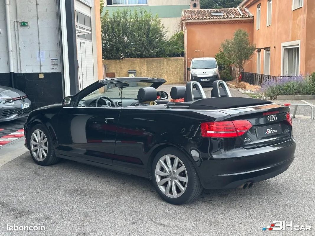 Audi A3 CABRIOLET / 2.0L TFSI 200cv / AMBITION LUXE / S-TRONIC BVA / DISTRI A JOUR / SUIVI INTEGRAL (image 8)