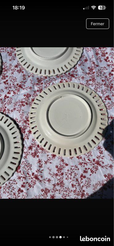 Lot de 4 assiettes murales anciennes (image 4)