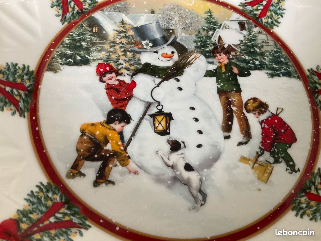 Assiette plat Villeroy et Boch Noël 🎅 Bonhomme de neige (image 2)