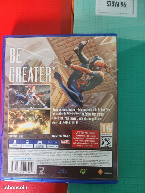 Console Sony PS 4 Pro 1 To Rouge + Manette DualShock Edition Spéciale Marvel’s Spider-man