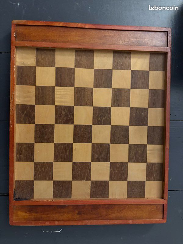 LLLmhuaa Lot de 24 pièces de Jeu de Dames, Jeu de Backgammon, Jeu d'échecs, Jeu de société, Jeu de Dames empilable en Bois