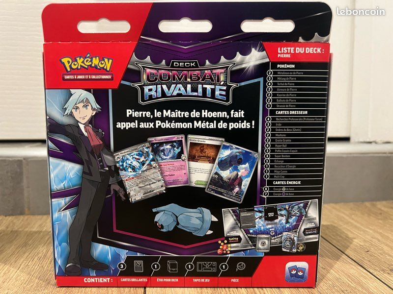Deck Pokémon JCC Combat Rivalité – Pierre – Deck Prêt à Jouer De 60 Cartes – Dès 6 Ans