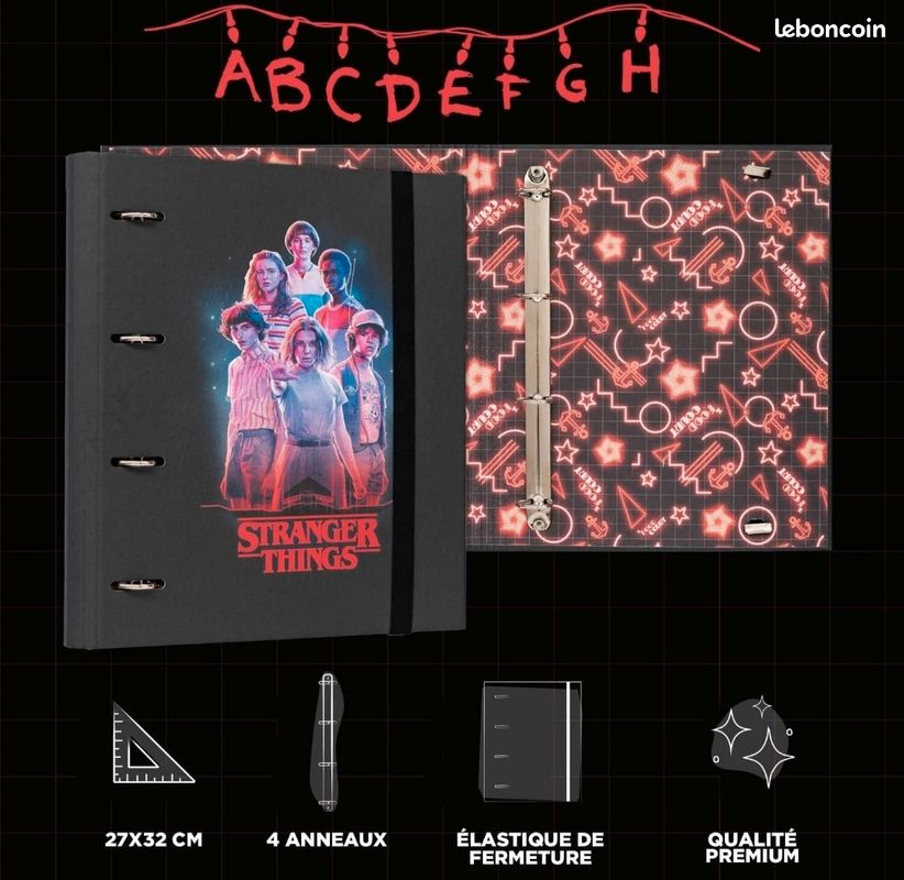 📚 Classeur A4 4 Anneaux – Stranger Things 🕹️ (image 5)