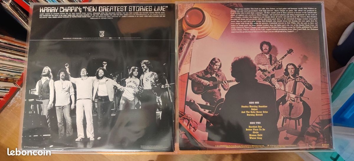 Lot de 11 vinyles de Harry CHAPIN (image 4)