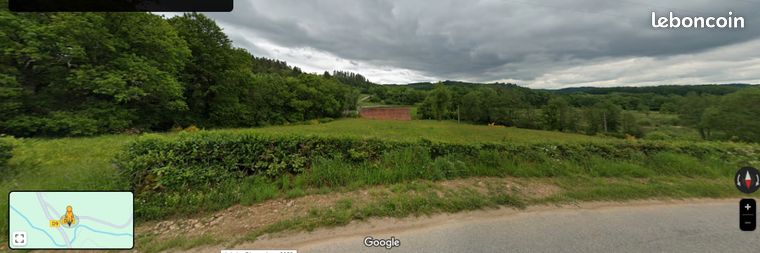 Terrain de 5200 m2, à 20 mètres de la rivière