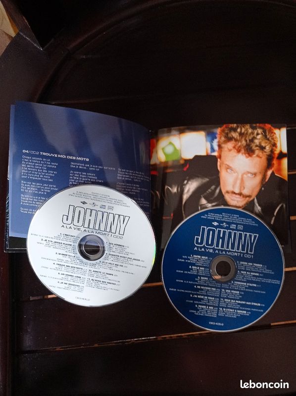Double cd de Johnny Hallyday a la vie, a la mort (image 2)