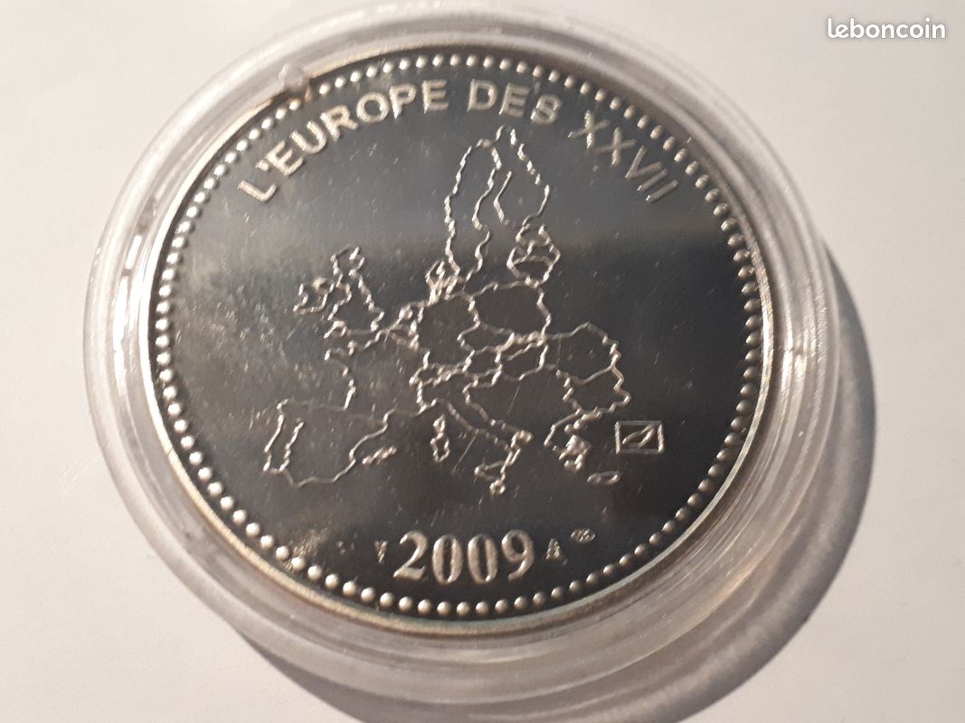 Lot de 5 Médailles 40 mm thème Europe - Euro (image 7)