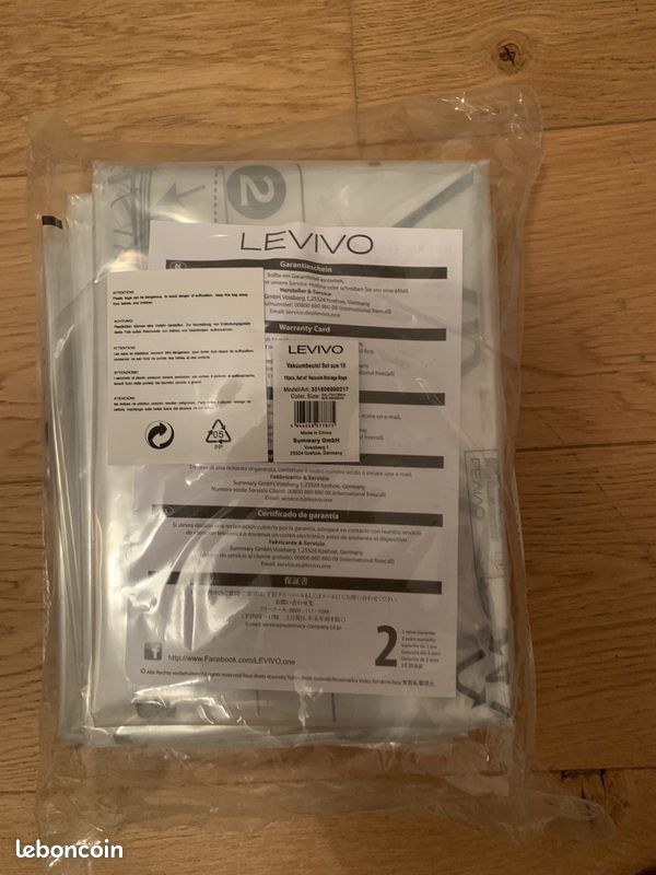 Levivo sacs sous vide pour vêtements et couettes (image 1)
