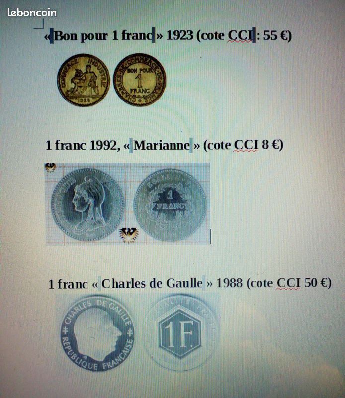 12 pièces de monnaie françaises (différentes) (image 4)