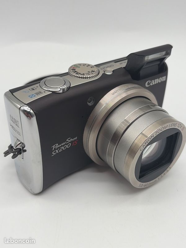 Appareil photo Canon PowerShot SX200 IS - Fonctionnel avec chargeur et carte SD #U106 (image 5)