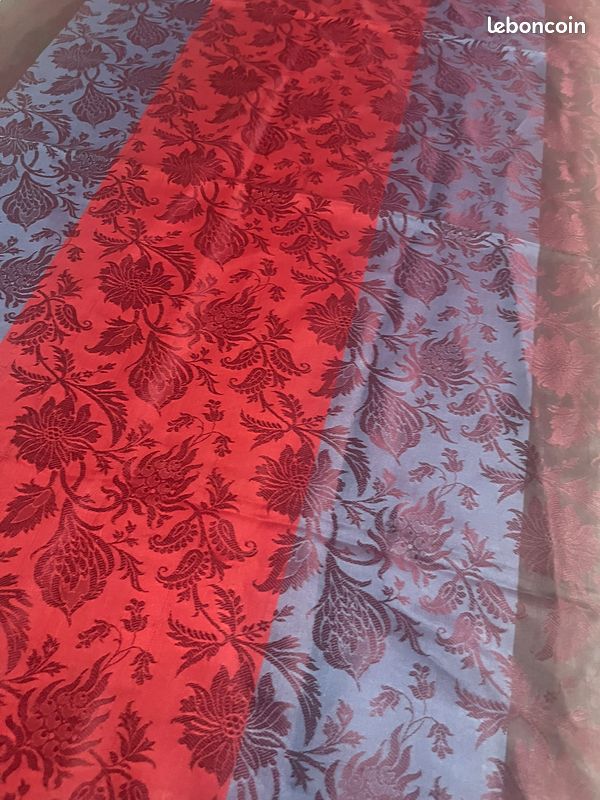 Lot de 3 Foulards et Étoles - Soie, Velours et Motifs Paisley (image 11)