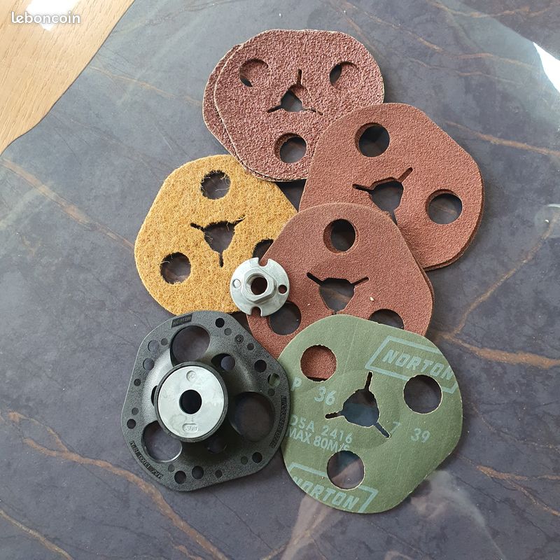 Disque à Lamelles 125 Disque A Poncer Lot De 5 Disques à Lamelles Fexa 125mm - Grains P40/P60/P80 - Pour Meuleuse D'angle (bois/métal/plastique) Disque A Lamelle 125 Mm Disque Poncage 125mm