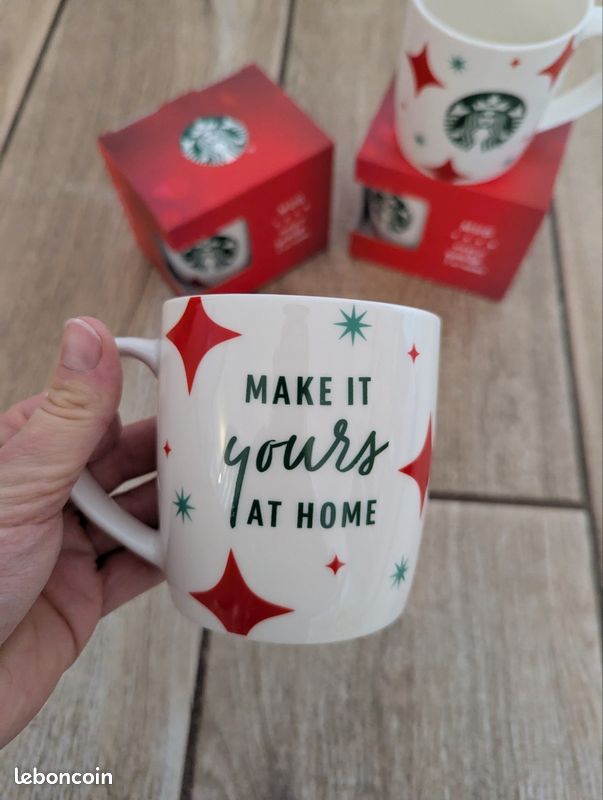 Mug Starbucks Officiel - Blanc - Sirène - Porcelaine (Neuf)