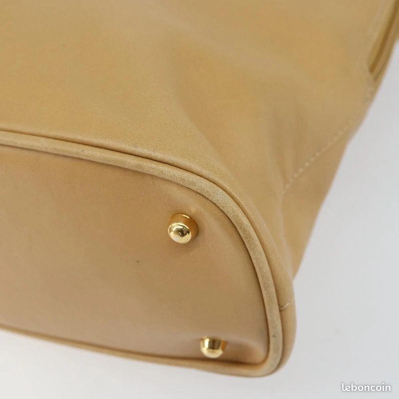 Sac à main GUCCI Bamboo en cuir 2-Way Beige Or 000-3780-0290 FM28 (image 11)