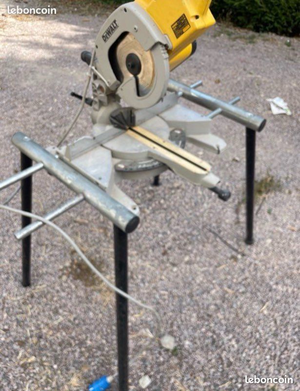 Scie à onglet radiale DeWalt DW707 + Piétement (Support) (image 2)