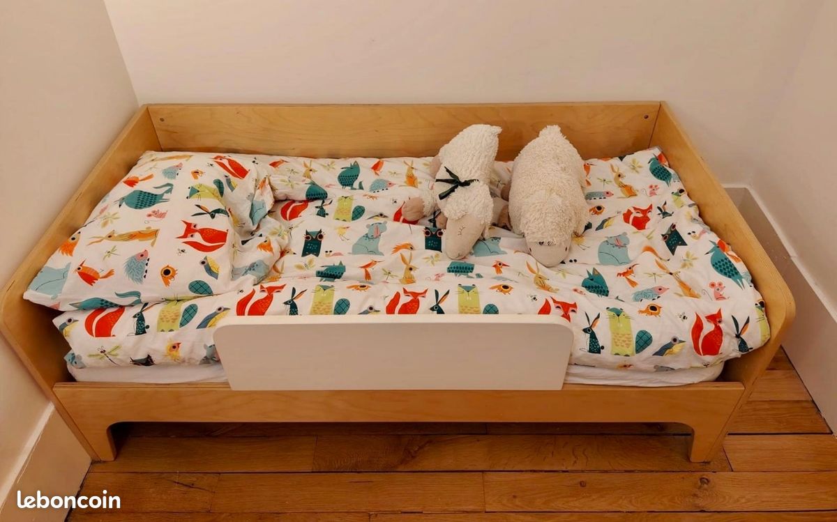 Lit enfant 90x200 en bois Sparrow "Bouleau" Oeuf NYC - Dröm Design