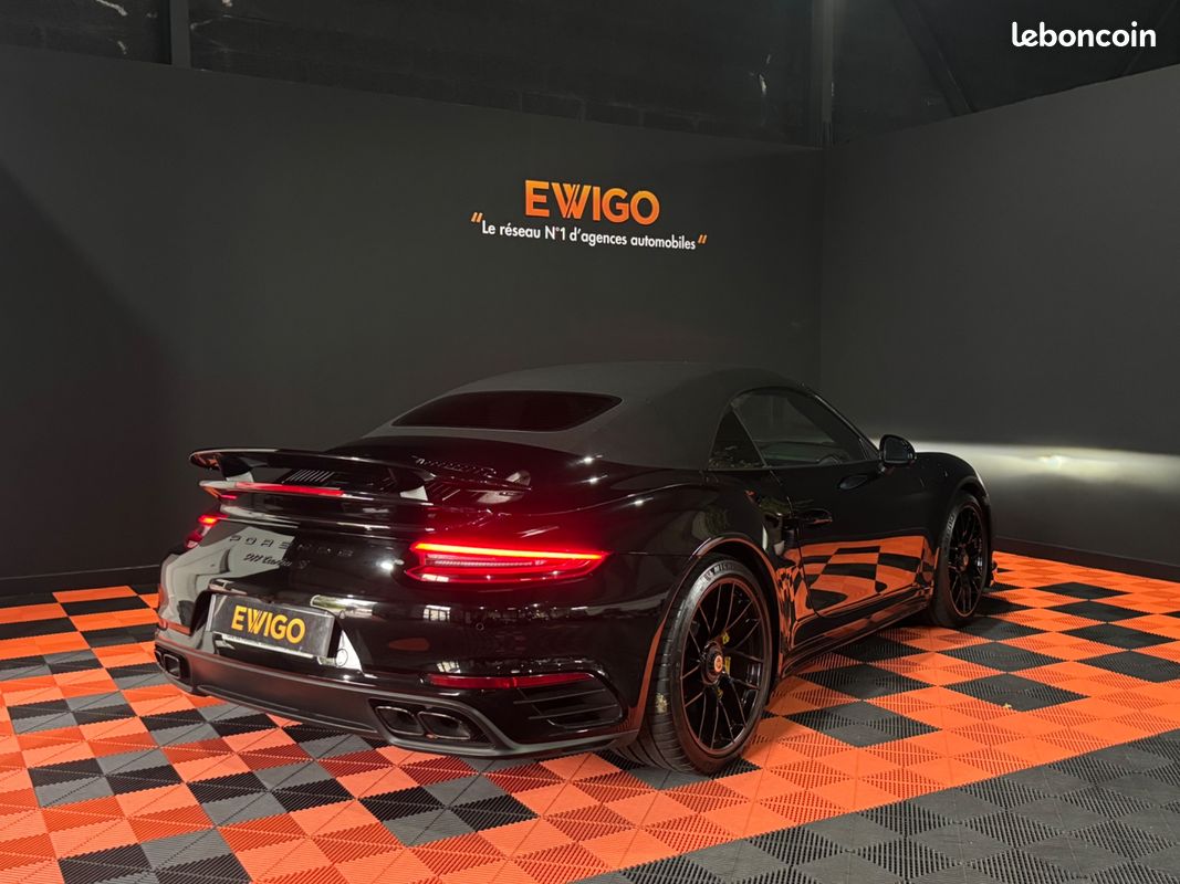 PORSCHE 911 (991.2) CABRIOLET 3.8 TURBO S 580 CH PDK / CAMERA DE RECUL / BURMESTEr (image 11)