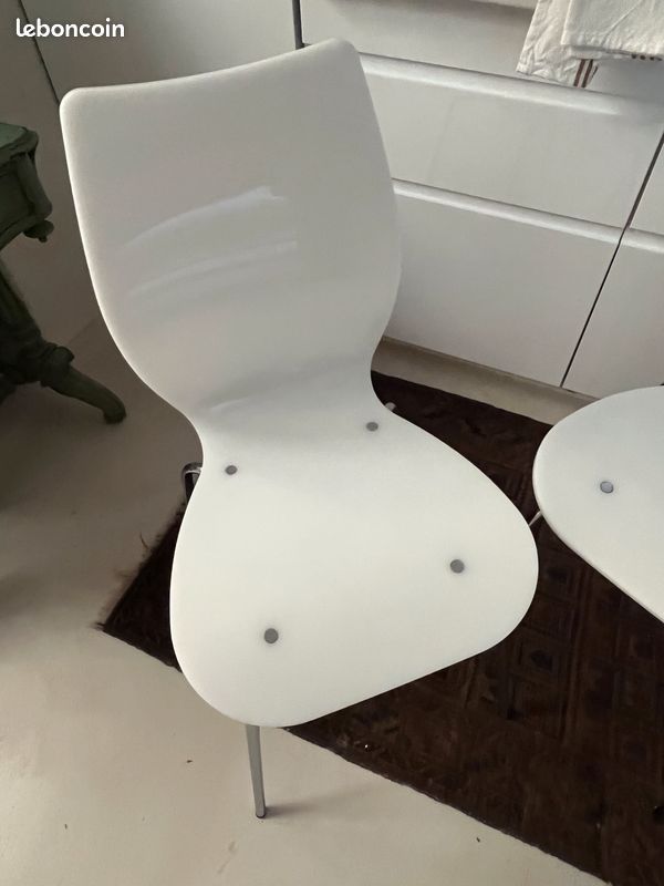 Lot de 2 chaises Plexi et inox (image 3)