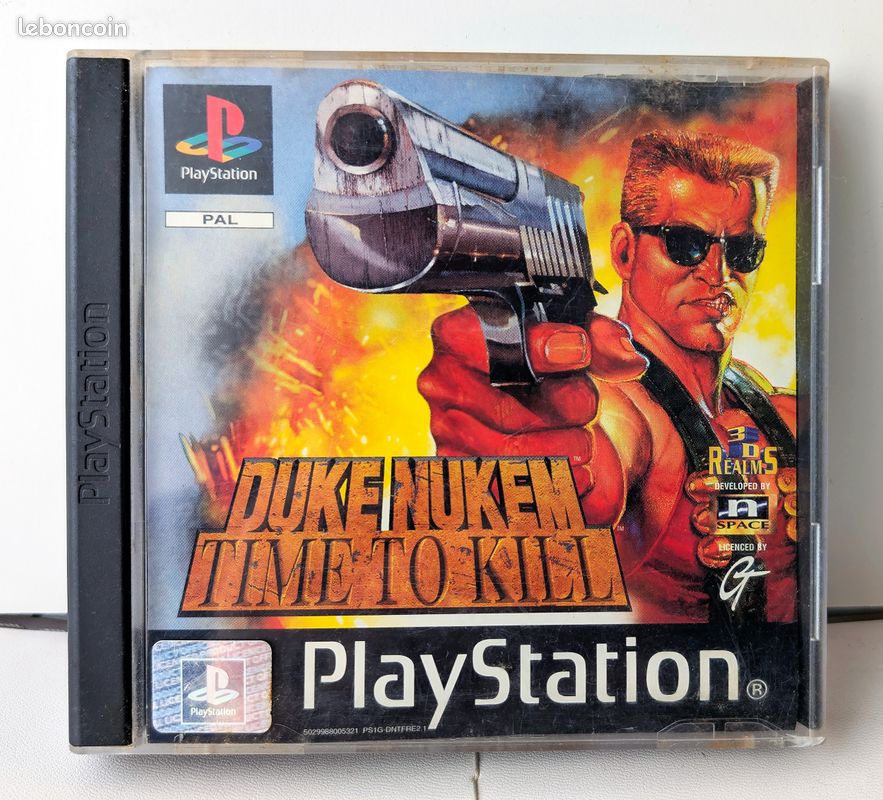 Jeu Duke Nukem - Version Française - PlayStation 1 - Complet (Boîte + Notice) - Bon État