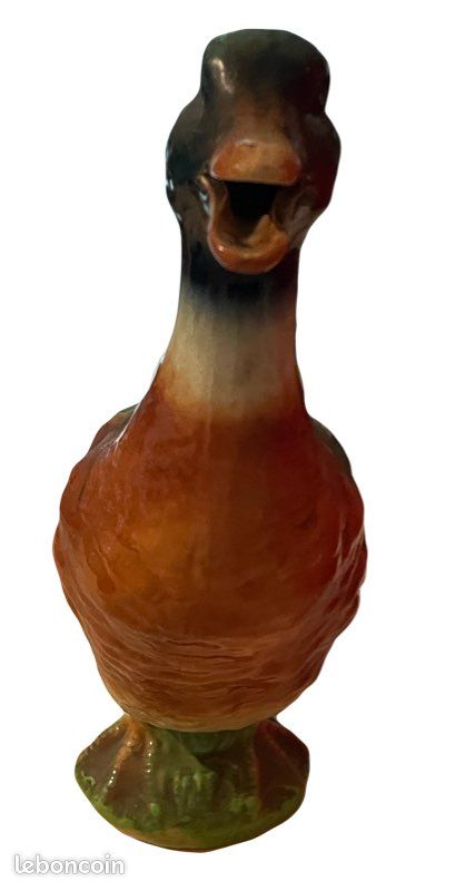 Pichet carafe Saint Clément vintage (forme de canar) en céramique, peint à la main (image 2)