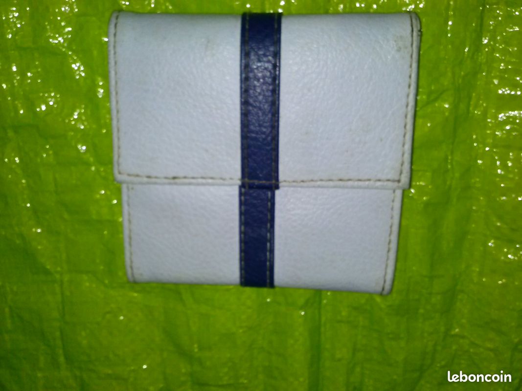Porte-monnaie bleu et blanc (image 17)