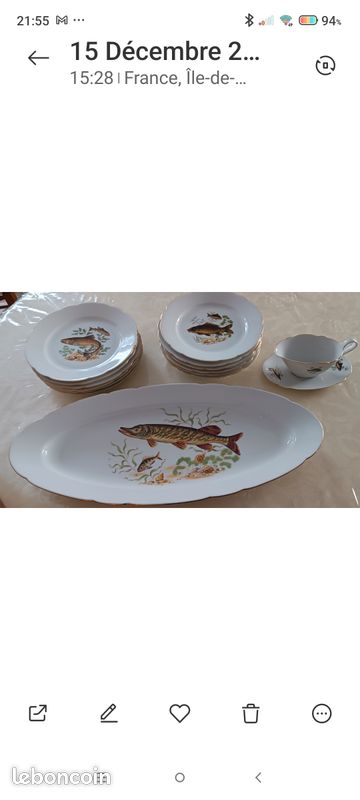 Service porcelaine XVI mitterteich bavaria - Arts de la table