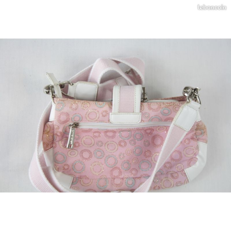 Sac baguette Lancaster Rose pastel Accessoires Bagagerie