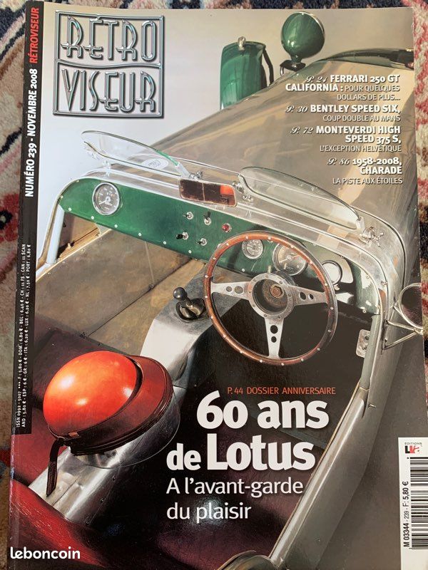 Magazine automobiles anciennes "rétroviseur "année 2008 complète (image 10)