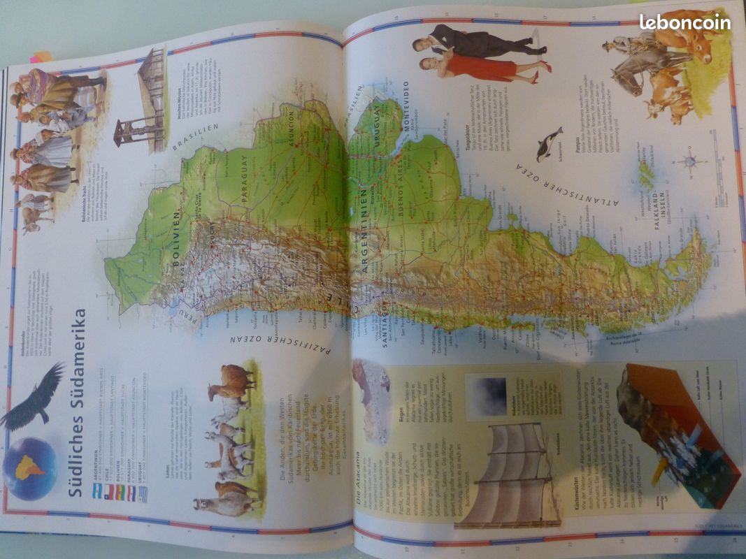 Atlas mondial en allemand - géographie - traditions - culture - industrie - zigzag (image 9)