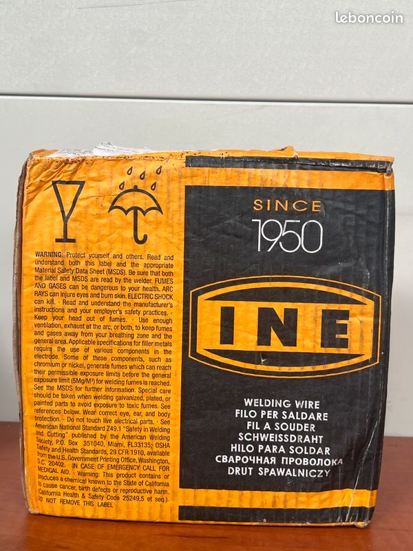 INE bobine fil à souder acier SG2 MIG/MAG Ø 0,6 mm 5 kg (image 1)